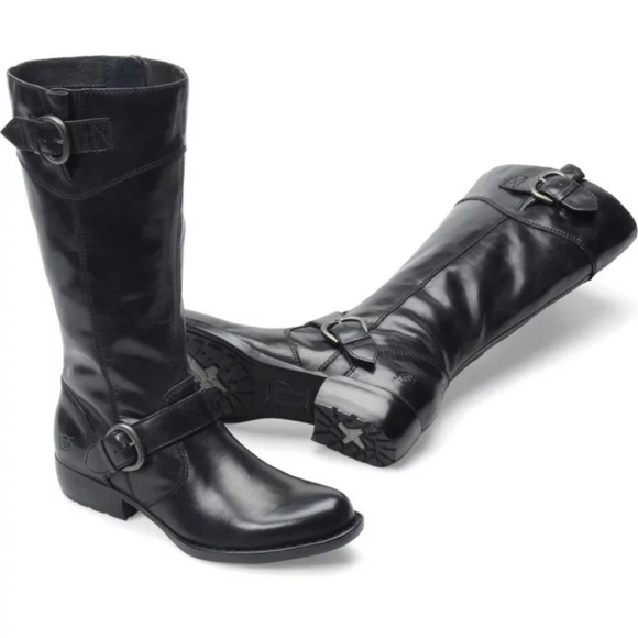 NEW Born Women Jonsi  Tall Riding Leather Boots shoes sz 6.5M - Picture 1 of 13
